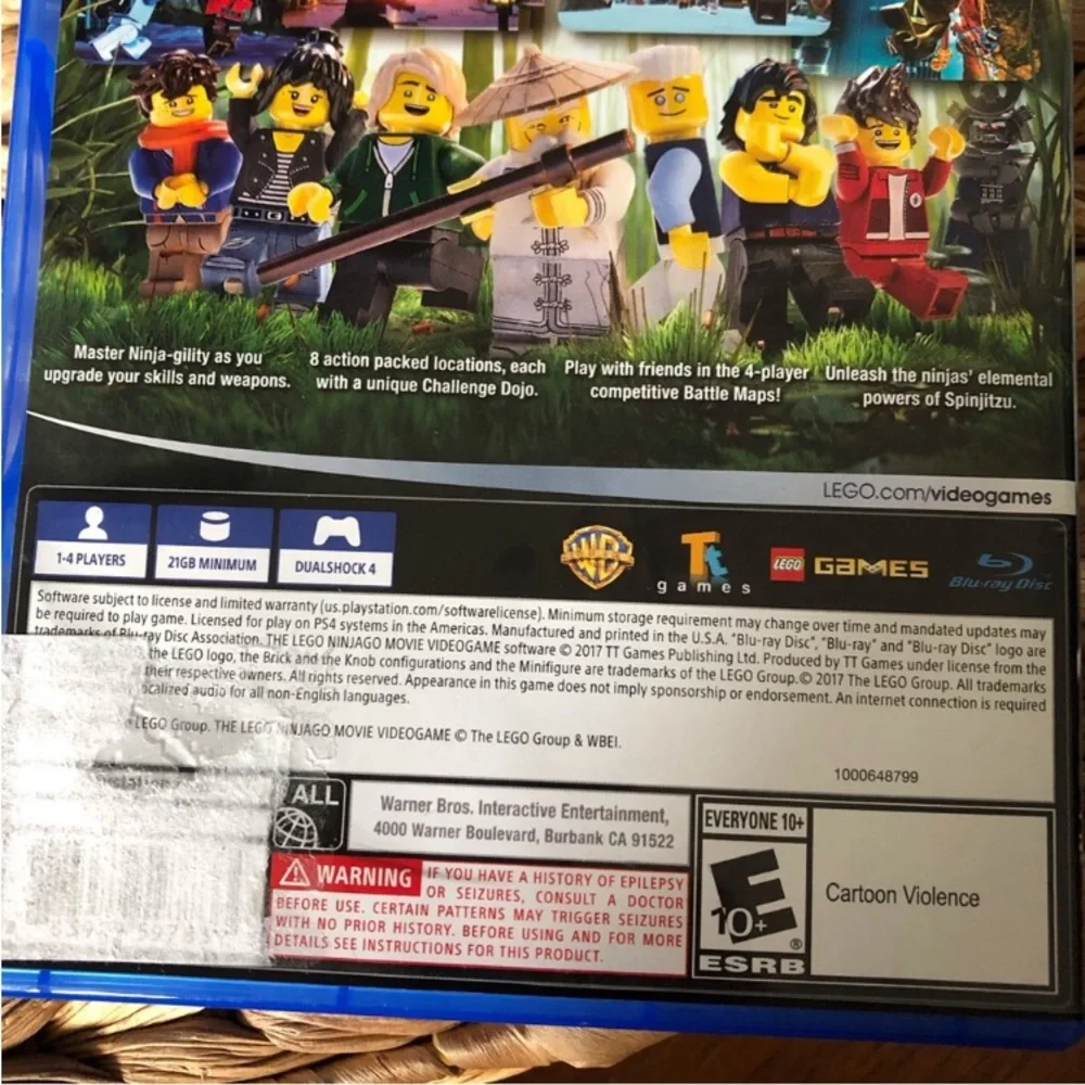 PS4 Lego The Ninjago Movie video game